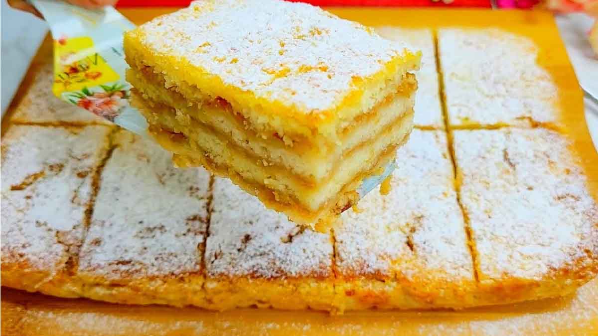 Jablečný dort ve vrstvách: Fantastický a super lahodný recept, připravený v krátkém čase
