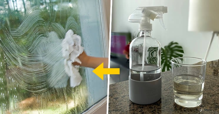 Jak vyčistit okna pomocí 3 jednoduchých přírodních ingrediencí.
