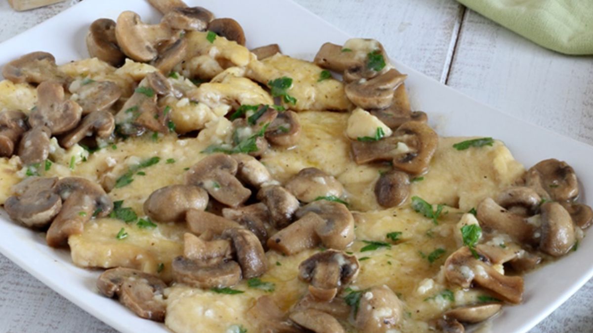 Krémové kuřecí šnicle s hubami nezklamající recept