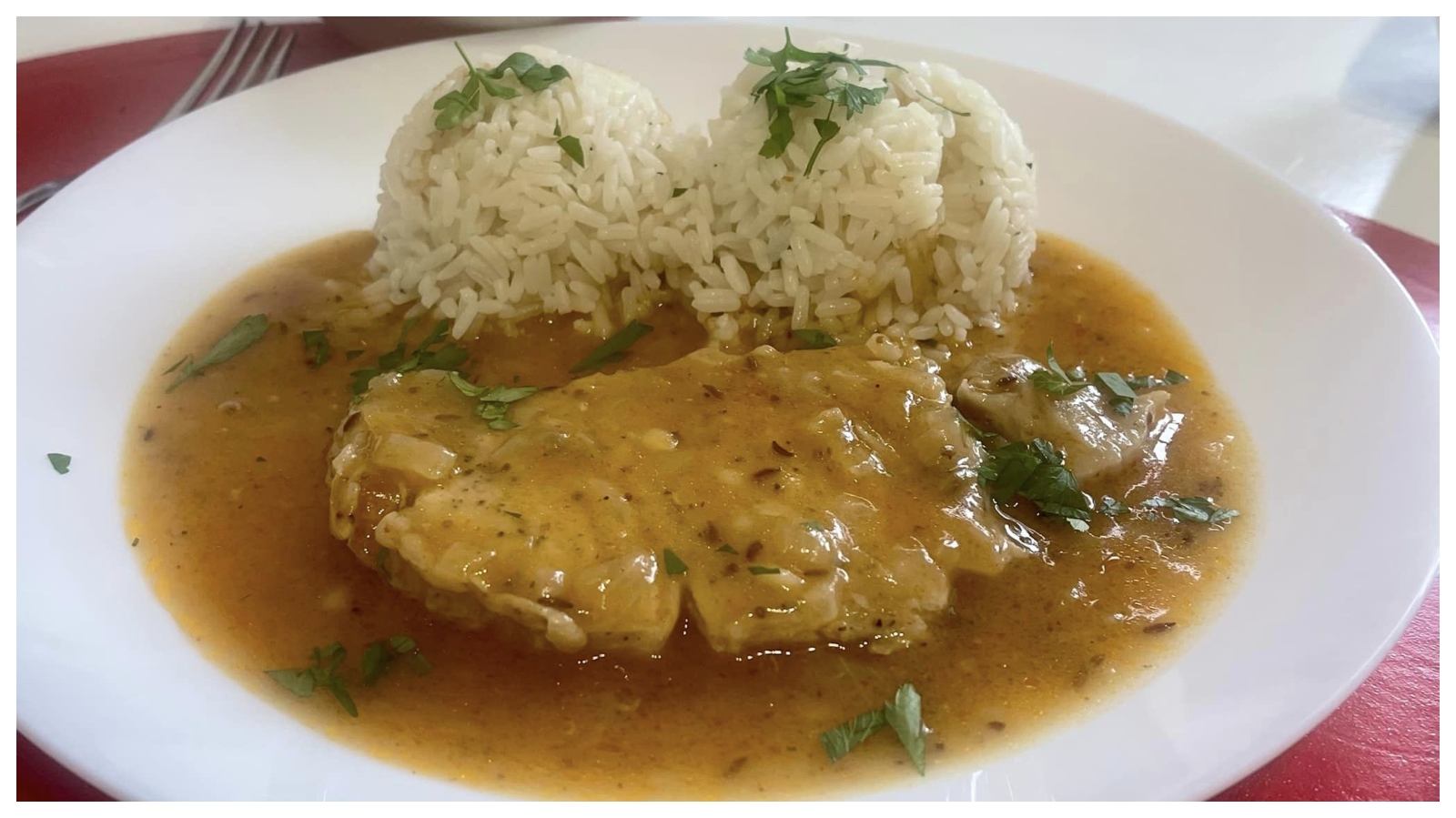 Recept na vepřové na kmíně s rýží