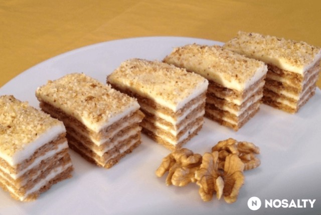 Nejlepší ořechové řezy bez gramu mouky s výbornou chutí recept