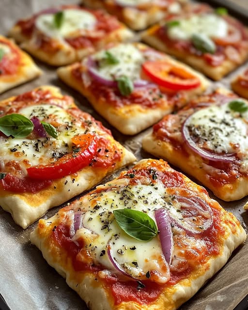 10minutové pizza čtverečky, které prostě všichni milují!