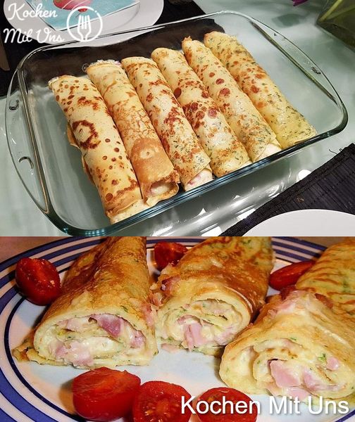 Absolutně návykové, hrozně chutné! – Palačinky se šunkou a sýrem