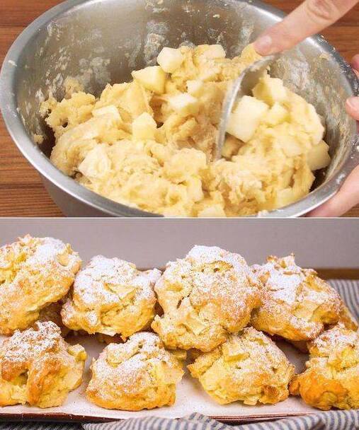 Jablečné lívanečky se skořicovým cukrem