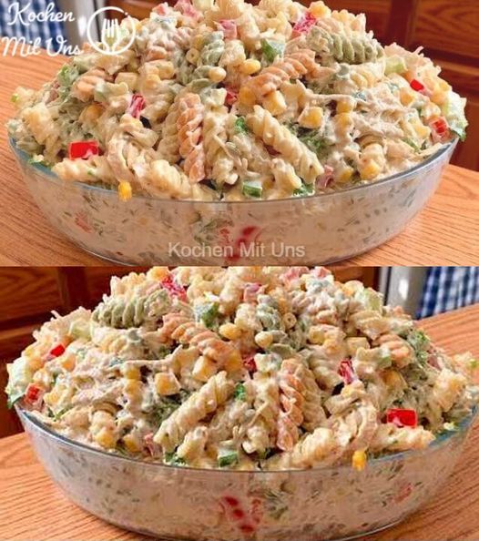 Boahhh, nikdy se toho neomrzím – těstovinový salát s jogurtovou omáčkou