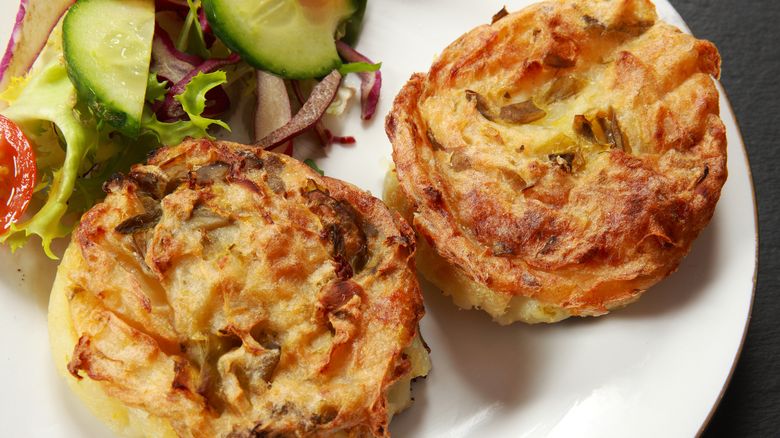 Bramborové karbanátky ze včerejšího oběda. Snadné, rychlé a chutné jídlo