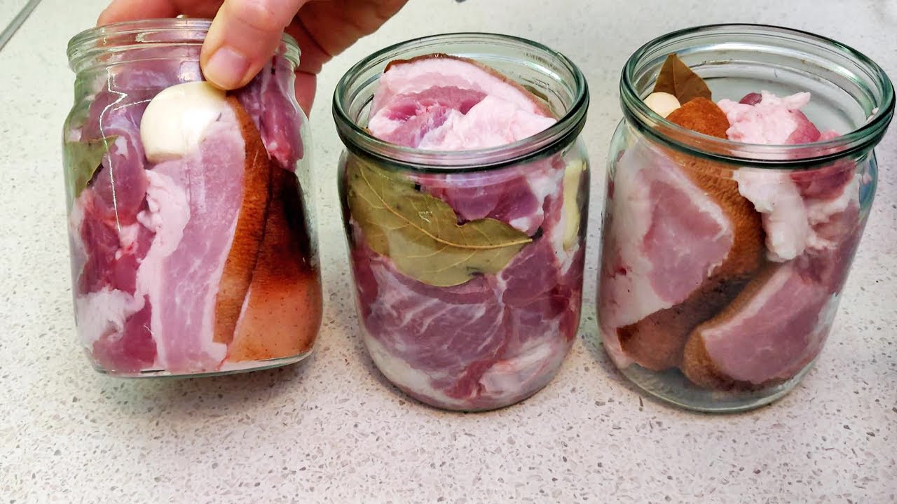 Chutný nakládaný vepřový bůček : Výborná masová pochoutka ze sklenice, která vydrží i bez mrazáku !