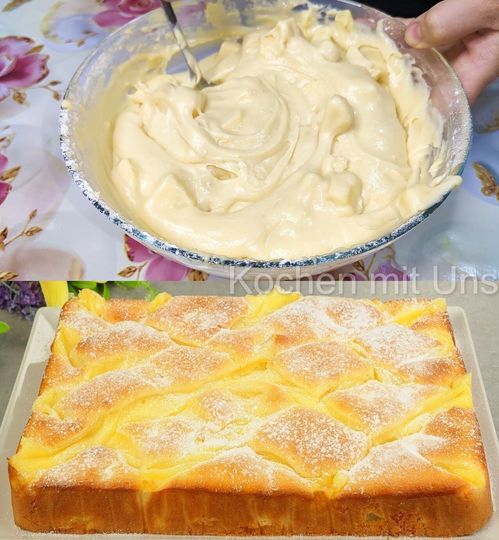 Nejlepší jablečný koláč všech dob – jablečný koláč s vanilkovým pudinkem