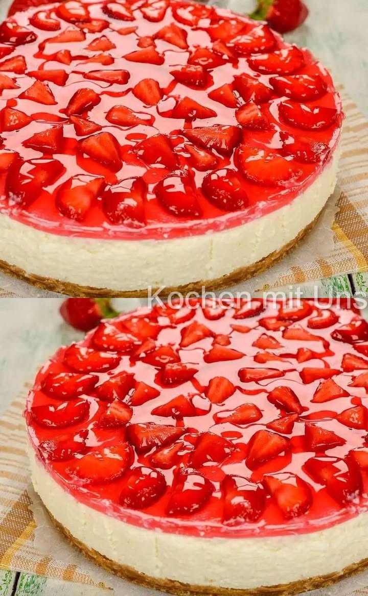 Nejlepší nepečený jahodový cheesecake — tak návykový