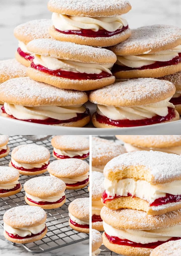 Jsou u mě nutností. Malinové polibky s máslovým krémem — recept níže