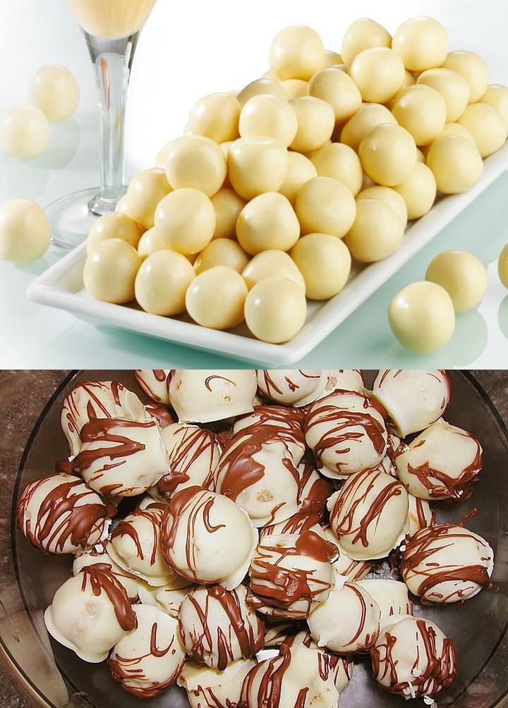 Pralinky z vaječného likéru připravené za 3 minuty