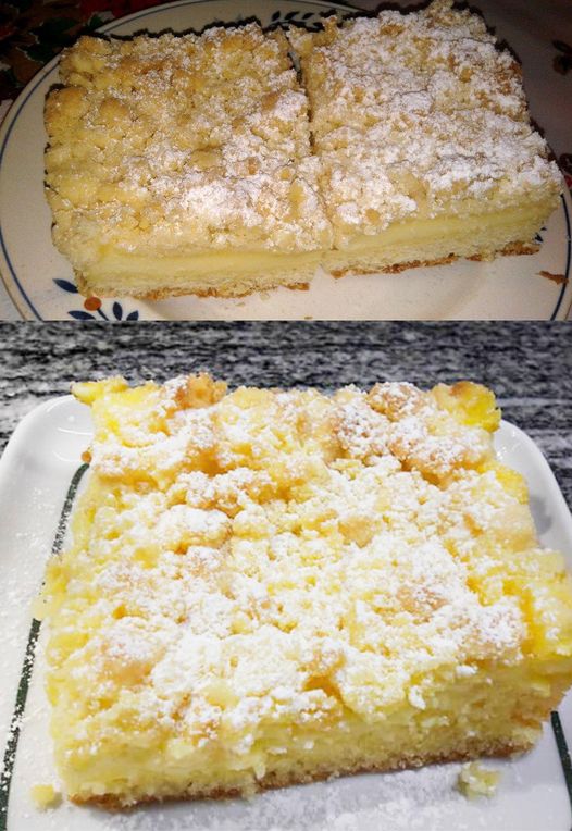 Dort snů, který si můžete opravdu dát kdykoli! – Drobenkový koláč s vanilkovým pudinkem