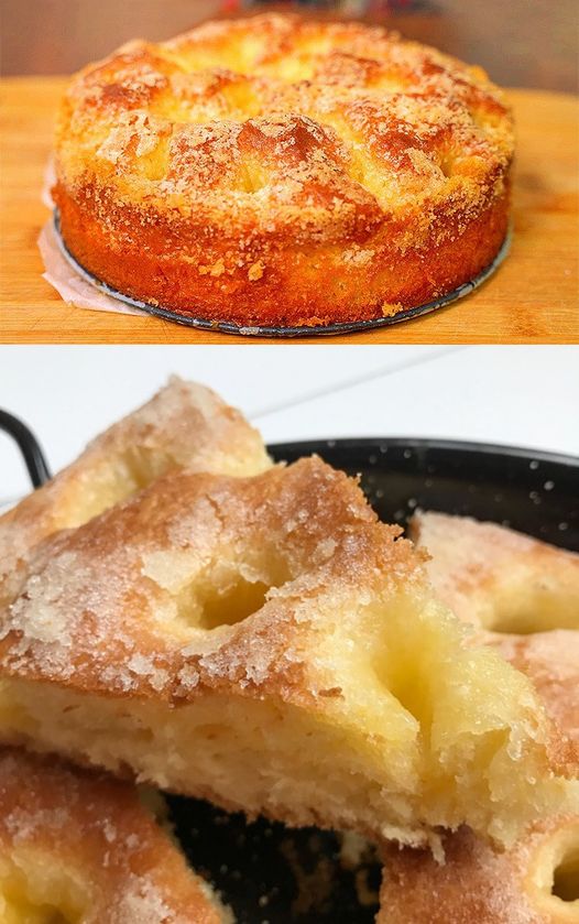 Prostě šílenství, úžasně chutné, babiččin koláč se zakysanou smetanou a cukrem