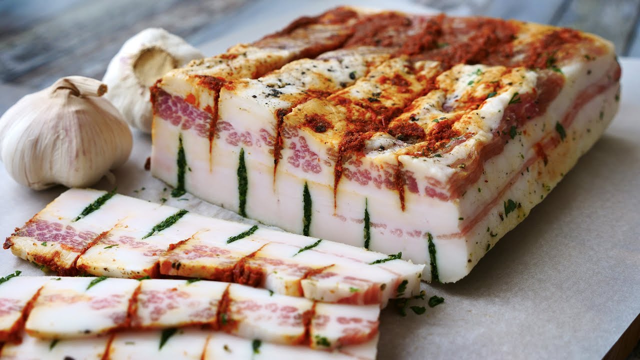 Extrémně chutný a originální recept na marinovanou vepřovou slaninku. Každého ohromí