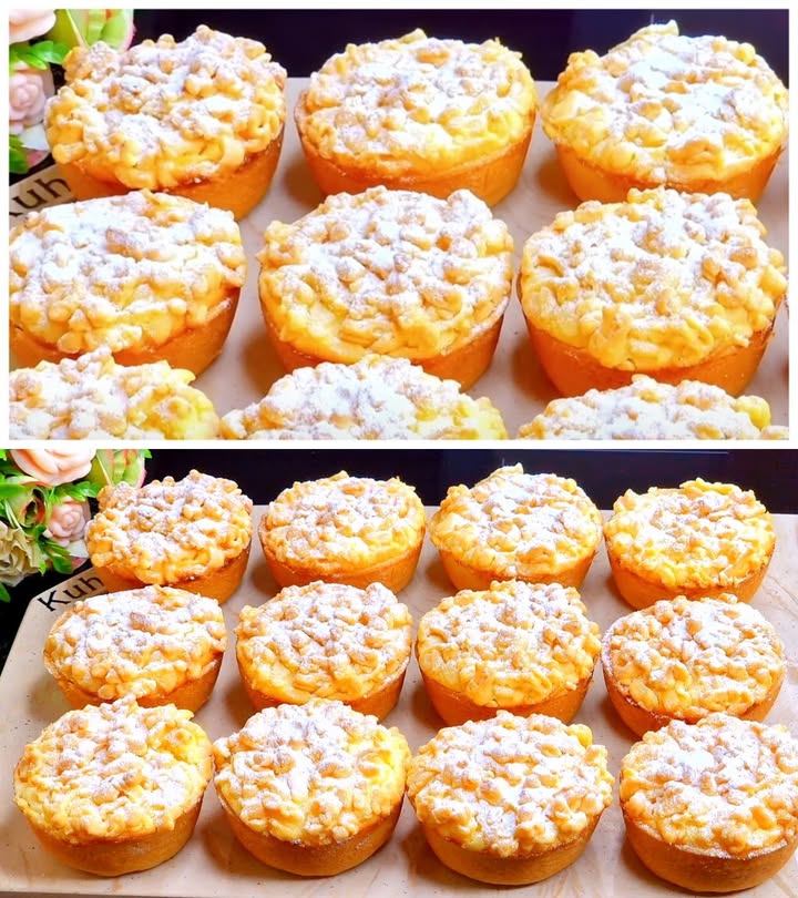 Fantastické tvarohové muffiny s drobenkou — k zbláznění dobré