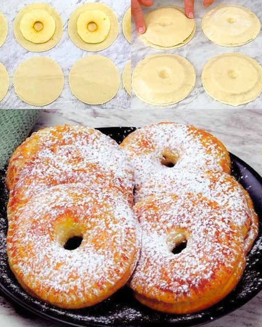 Pečené jablečné kroužky za 3 minuty, recept v komentáři