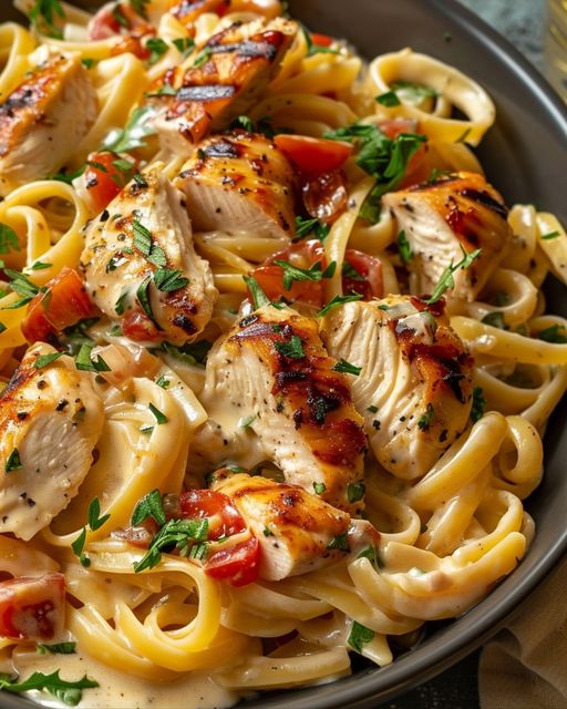 Smažené tagliatelle s kuřetem — naprosto výborné!