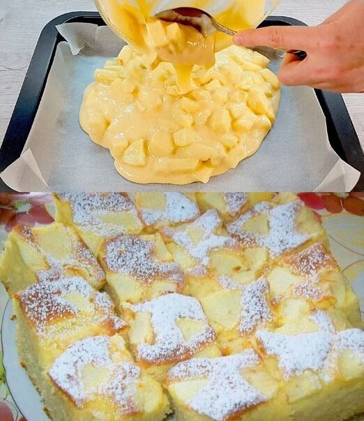 Každý kousek se rozplývá na jazyku, jablečný koláč v troubě za 10 minut