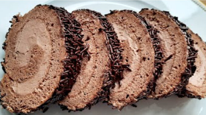 Jednoduchá a chutná čokoládová roláda