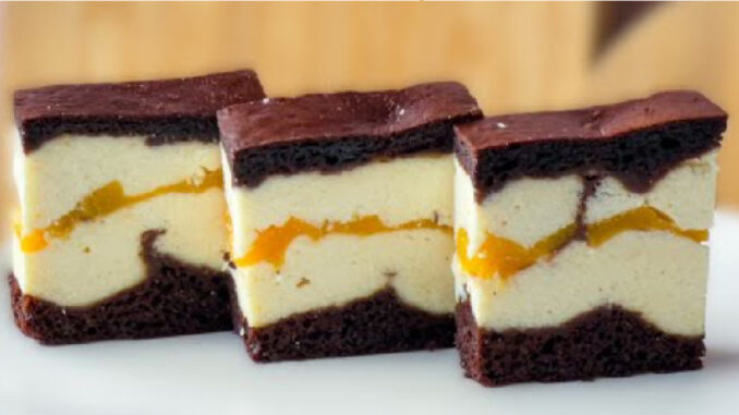 Jednoduchá tvarohová buchta s broskvemi!