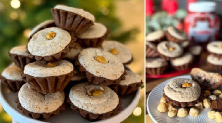 Kakaové košíčky s oříškovou pěnou! Chutnají fantasticky