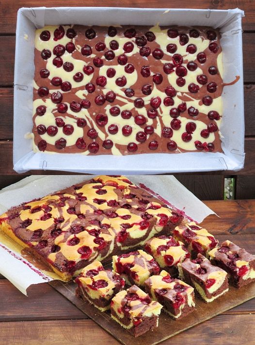 Třešňový koláč z plechu — použiju jen 1 sklenici višní