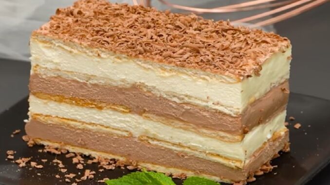 Krémový dort bez pečení a vajec: Příprava trvá jen 20 minut a jeho chuť si získá i ty největší labužníky