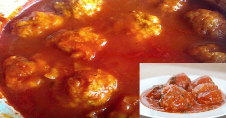 Masové kuličky v zelně-rajčatové omáčce: Rychlý oběd pro celou rodinu !