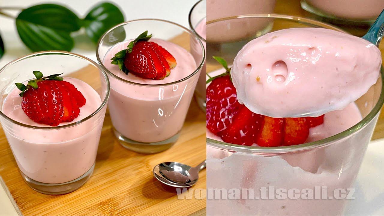 Máte doma mléko a jahody? Připravte si tyto osvěžující jahodové poháry a budete se olizovat !