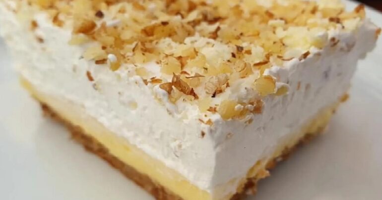 Neodolatelný dezert s vlašskými ořechy a jemným krémem: Bezlepkový !