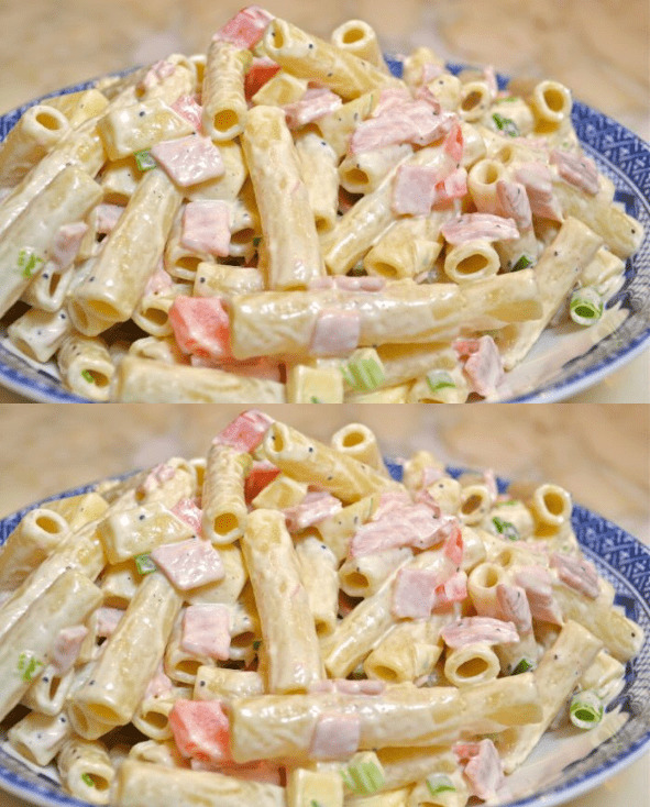 To prostě vždy funguje! – Těstovinový salát se šunkou a sýrem