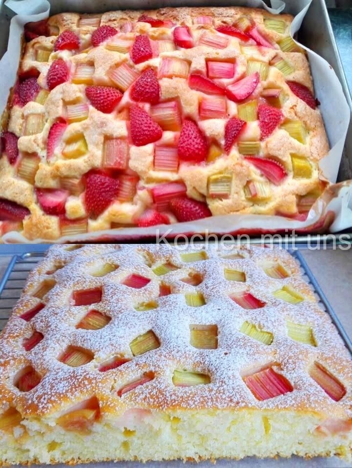 Hotovo raz dva a extrémně chutné! – Rebarborový koláč s jogurtem, superchutný