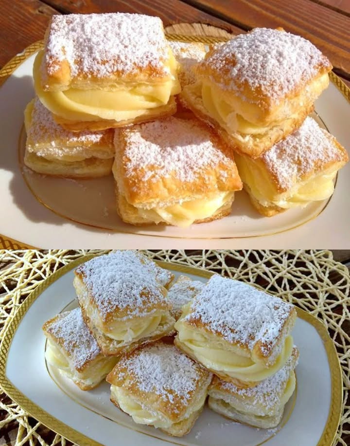 Chutná bombasticky: vanilkový krémový pudink v listovém těstě z pouhých 4 surovin