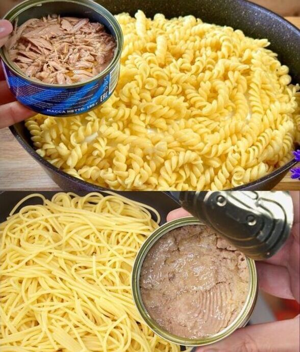 Špagety s 1 konzervou tuňáka hotové za 20 minut