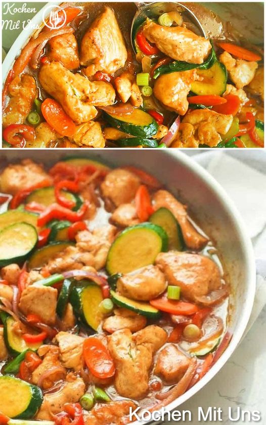 Jak je to chutné, zeleninová pánev s kuřetem!