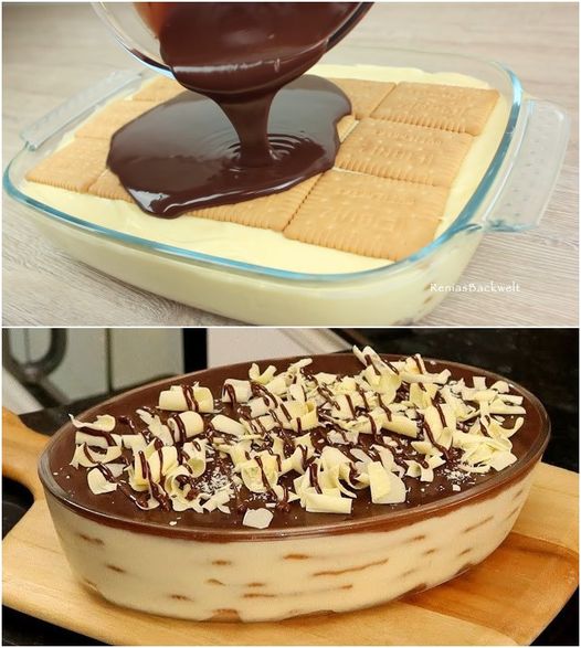 Wooow, prostě výborné! – Vrstvený dezert s máslovými sušenkami, nic nezůstane.