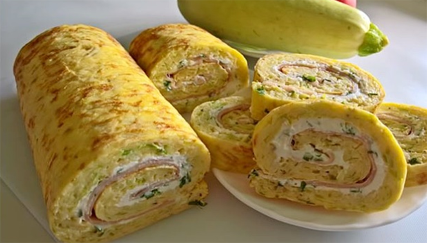 Úžasná cuketová rolka, která je skvělá náhrada klasických jednohubek