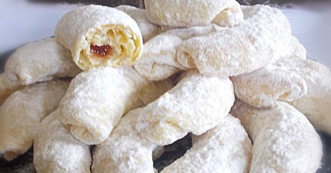 Křupavé vanilkové rohlíčky