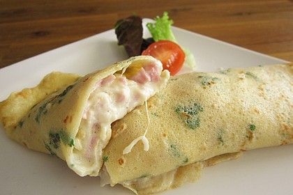 Palačinky se šunkou a sýrem