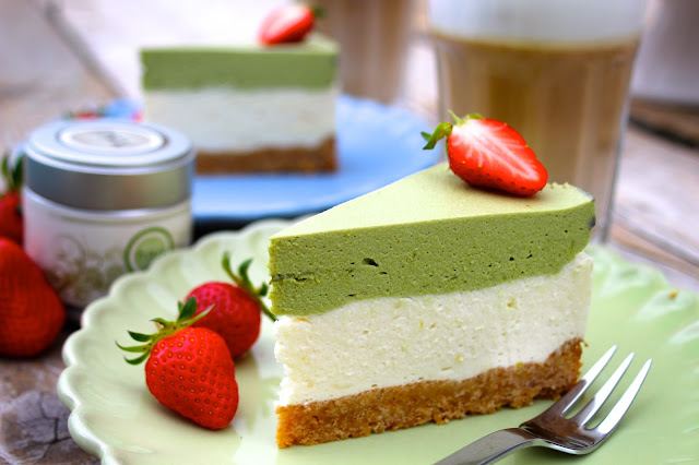 Matcha‑limetkový cheesecake