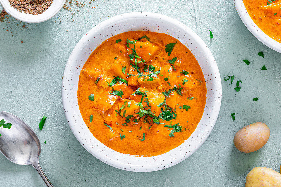 Kořeněné bramborové karí