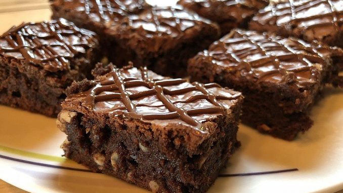 Americké dvojité čokoládové brownies