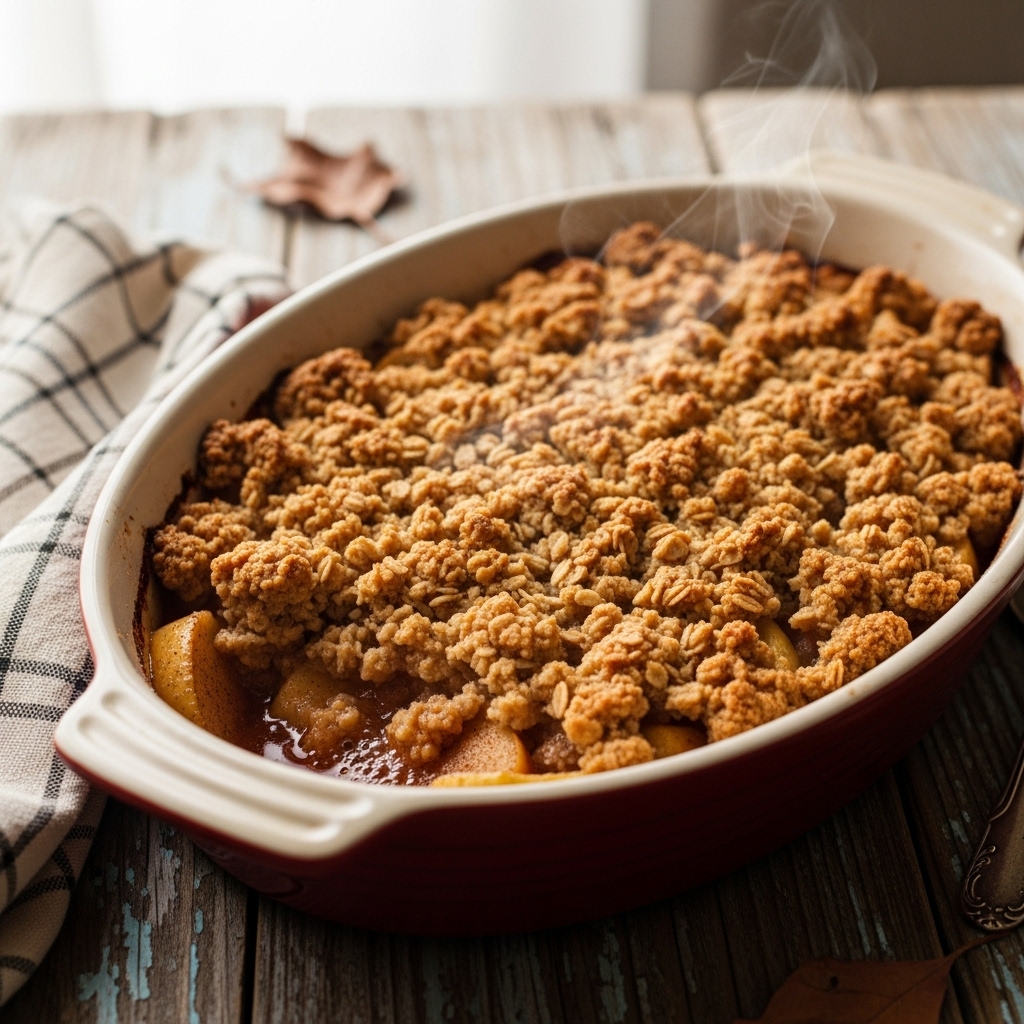 Jablečný křupavý dezert