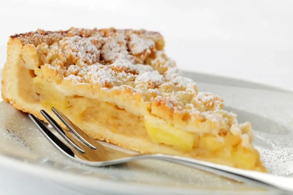 Jablečný koláč se skořicovými drobenkami recept