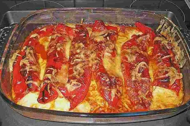 Zapékané papričky plněné sýrem – super křupavé!