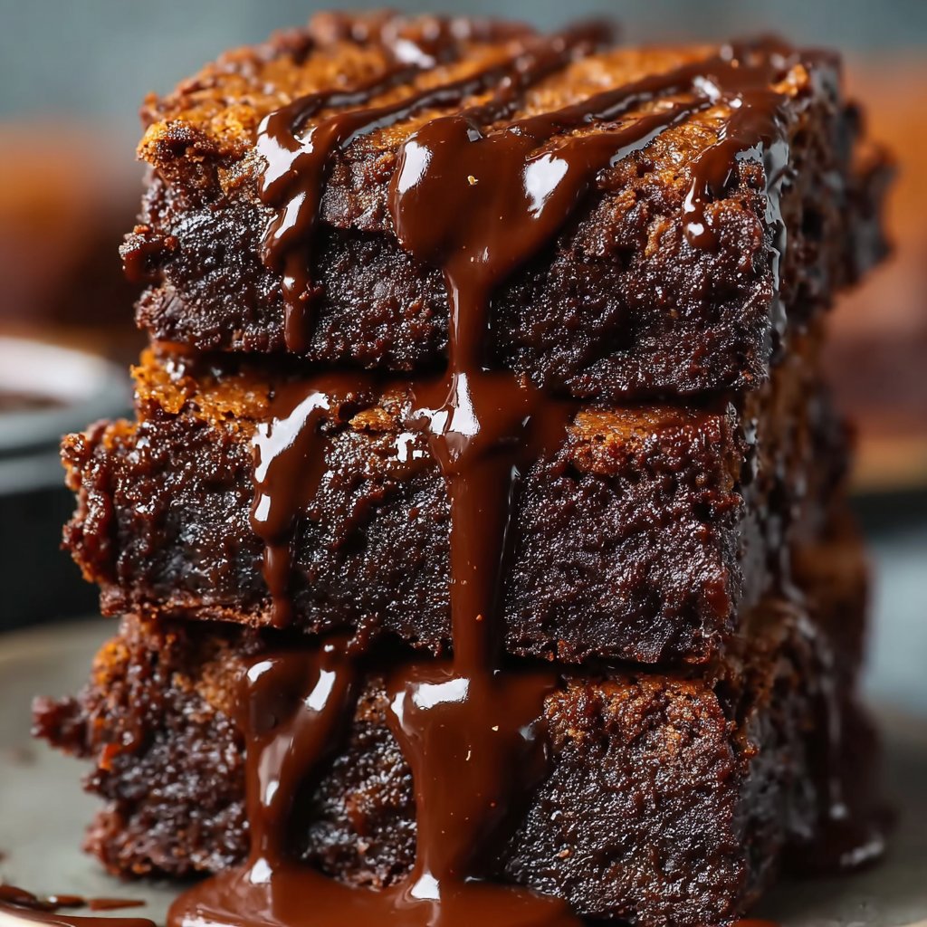 Sladké bramborové brownies pochoutka