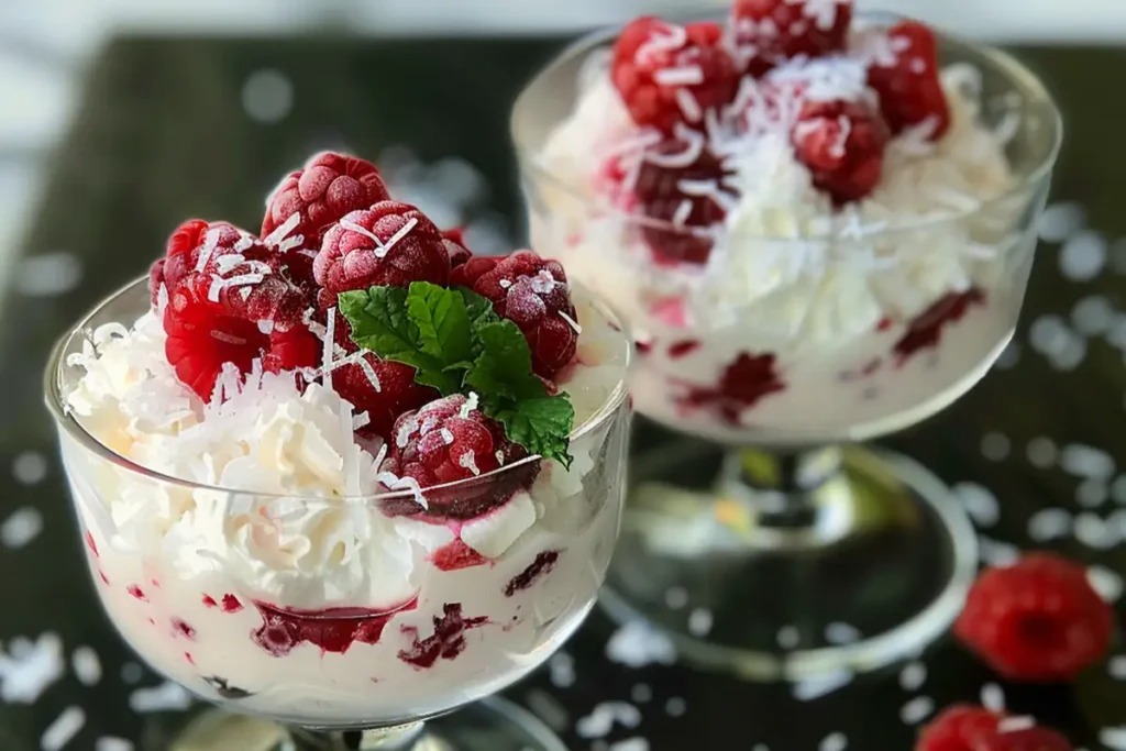 Raffaello Malinový Dezert Recept