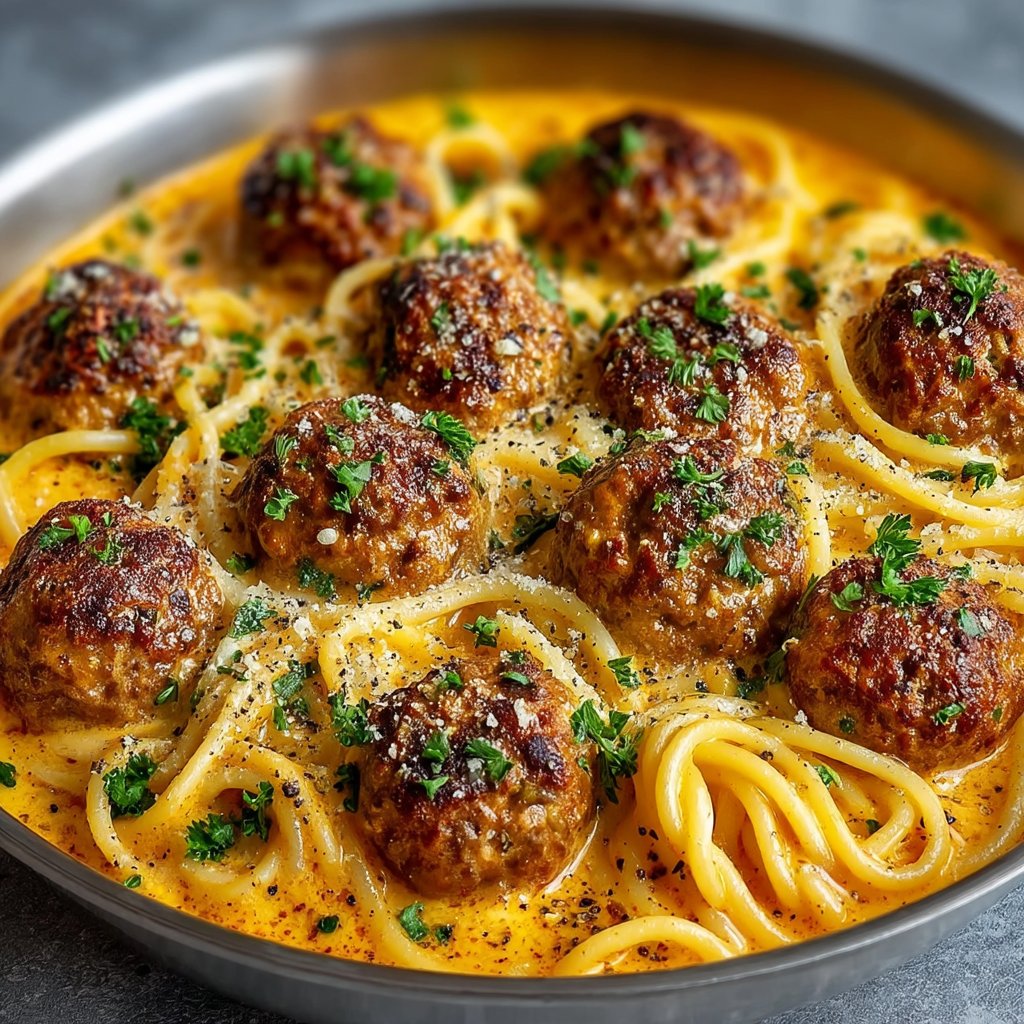 Špagety marinara s masovými kuličkami