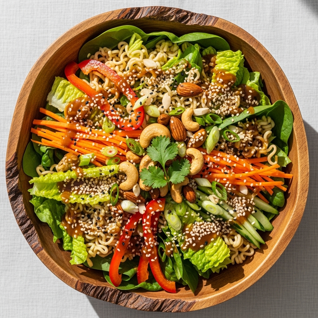 Východní salát s nudlemi Ramen