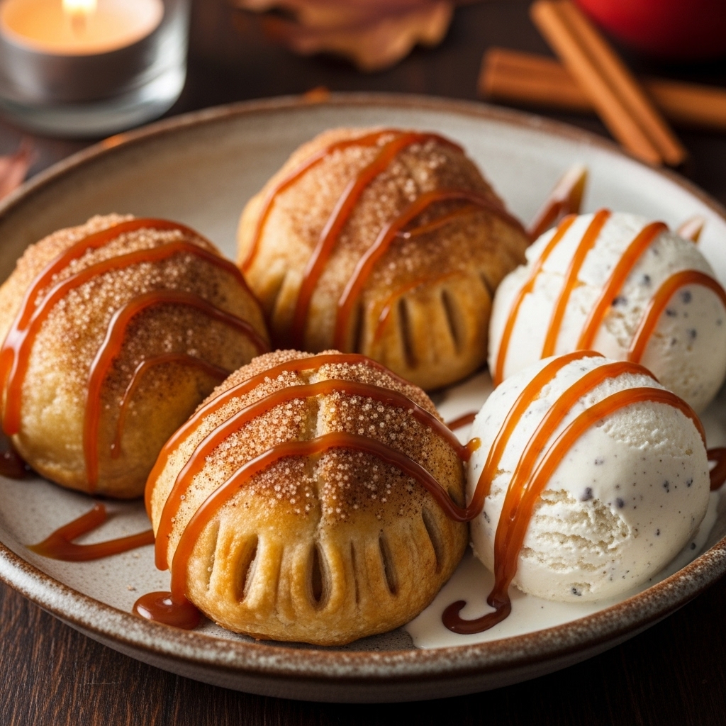 Jablečné knedlíky se skořicí, ořechy a listovým těstem